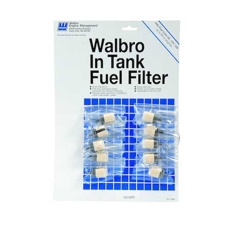 A & I Products Fuel Filter, In-Tank (qty 10) 1.5" x9.6" x13.5" A-B1W125528D